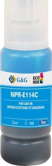 TB Blekkpatron No.114 Cyan EcoTank (70ml), erstatter Epson C13T07B240