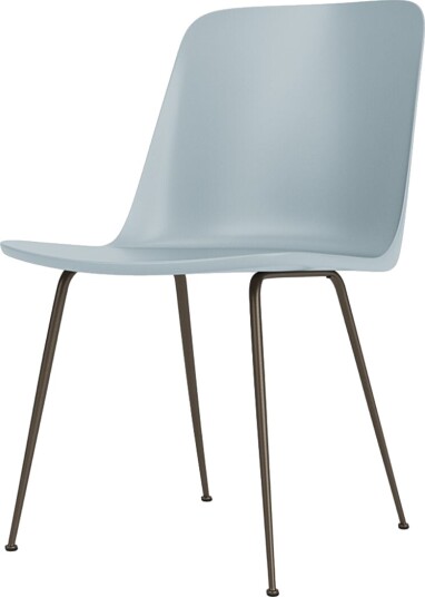 &Tradition Rely HW6 Spisestol uten Armlener Lyseblå/ Bronse