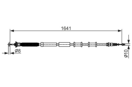 Bosch Tautrekk parkeringsbrems BOSCH 1 987 482 582