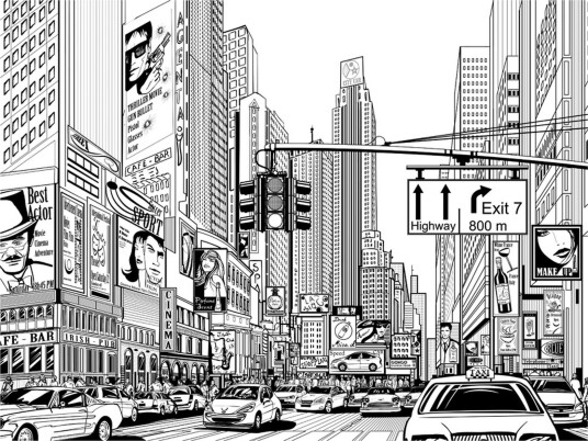 Fototapet Street New York 200x154 - Artgeist sp. z o. o.