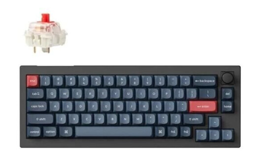 Keychron V2 MAX 65% Trådløst Mekanisk Tastatur med Gateron Jupiter Red Nordisk Keychron V2 MAX 65% Trådløst Mekanisk Tastatur med Gateron Jupiter Red Nordisk