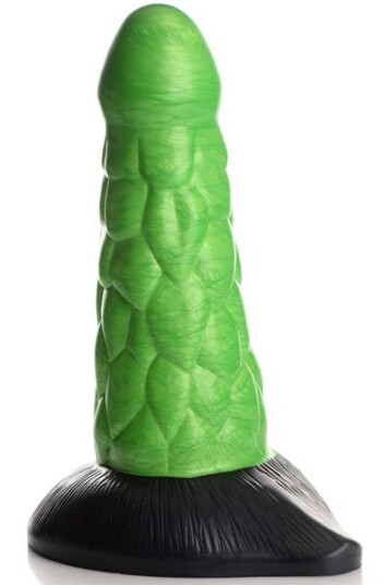 Radioactive Reptile Thick Scaly Silicone Dildo 19 cm