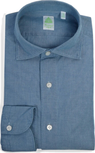 Finamore Herre Skjorter Blå 4XL, Finamore Herre Skjorter Blå 4XL,