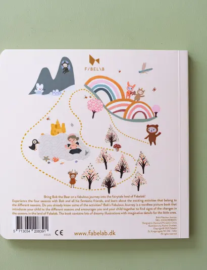 Fabelab Book Bob's Fabulous Journey Multi Patterned Danish Fabelab Book Bob's Fabulous Journey Multi Patterned Danish