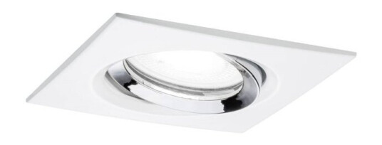 Paulmann 936.74 Innsunket Spotlight Gu10 1 Ampuller Led 4000 K Kromfarget Hvit