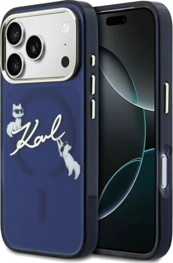 Karl Lagerfeld MagSafe Mobildeksel til iPhone 17 Pro Max - Choupettes Blå