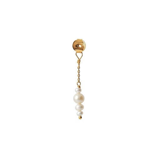 Stine A Jewelry Petit Pearl Berries Behind Ear Earring Forgylt Sølv Sterling 925 Stine A Jewelry Petit Pearl Berries Behind Ear Earring Forgylt Sølv Sterling 925