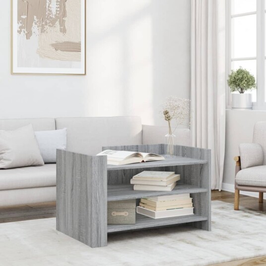 Salongbord grå sonoma 80x50x50 cm konstruert tre 848344