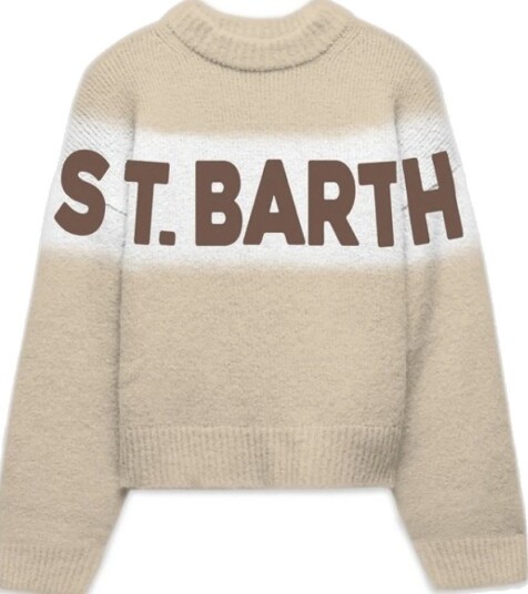 Saint Barth, Herre, Strikkevarer, Brun, 6 Y | 116 CM,