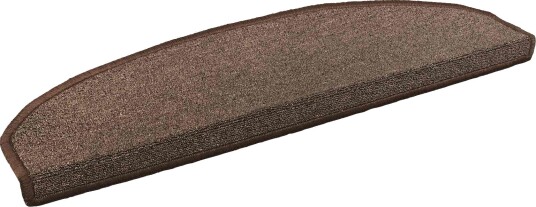  Selvlimende trappematter 15 pcs Kaffebrun 80 x 24,5 x 3,5 cm
