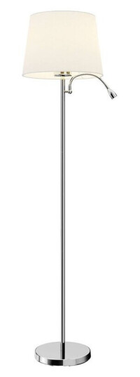Lindby Benjiro - gulvlampe i tekstil med LED-leselampe Lindby Benjiro - gulvlampe i tekstil med LED-leselampe