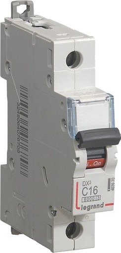 Legrand 10 stk DX3 MCB automatsikring B16 1P 1M 6/10kA