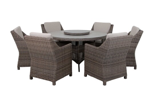 Selected Exclusive Nolvik & Lexby spisegruppe Natur/beige 6 stoler & bord 140 cm Selected Exclusive Nolvik & Lexby spisegruppe Natur/beige 6 stoler & bord 140 cm