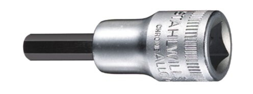 Stahlwille 02050004, Støpselsett, 3/8", Metrisk, 5 Hoder, 4 Mm, Krom