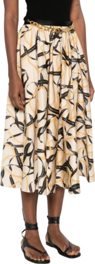 Elisabetta Franchi Dame Skjørt Flerfarget S, Elisabetta Franchi Dame Skjørt Flerfarget S,