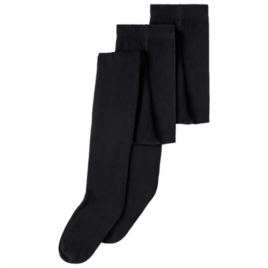 Name It Black Solid Strømpebukse 2-pakning Noos 110-116 Name It Black Solid Strømpebukse 2-pakning Noos 110-116
