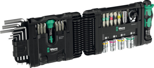 Wera Tool-Check Modulsett 1 Verktøysett 50 Deler med 3 Verktøymoduler og Bitskralle