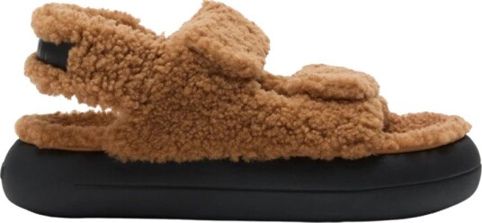 Moon Boot Mb Shearling Sandal Brown 40 Moon Boot Mb Shearling Sandal Brown 40
