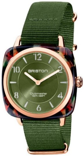 Briston Dameklokke 21536.PRA.UG.26.NOL Chic Grønn/Tekstil
