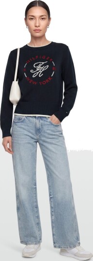 Tommy Hilfiger Rwb Nautical C Nk Swtr Navy L