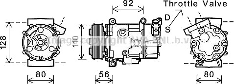 AC kompressor PRASCO BWK416 AC kompressor PRASCO BWK416