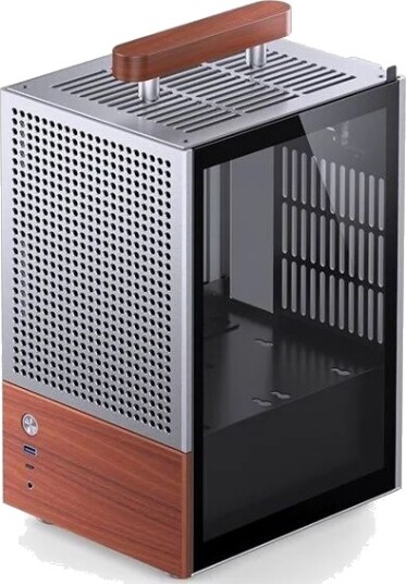 Jonsbo T6 Mini-Tower Kabinett i Sølv med Temperert Glass for Mini-ITX Jonsbo T6 Mini-Tower Kabinett i Sølv med Temperert Glass for Mini-ITX