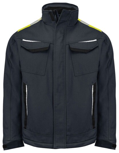 ProJob 5438 Fôret Jakke Bomull Black/Yellow XS