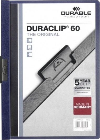 Durable Duraclip Blå 60 Ark A4 25 Stykker