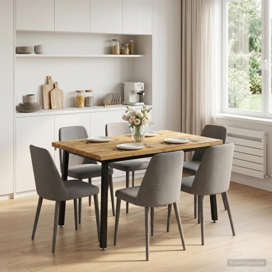 vidaXL 120 x 90 x 75 cm Solid akasietre Hvit og svart Rektangulær