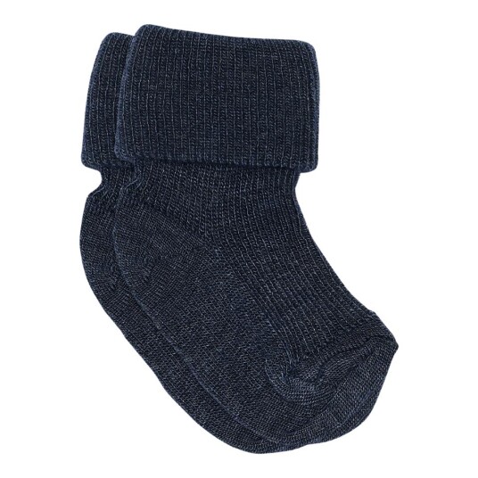 Mp Denmark Gro socks wool/silk – navy 17/18