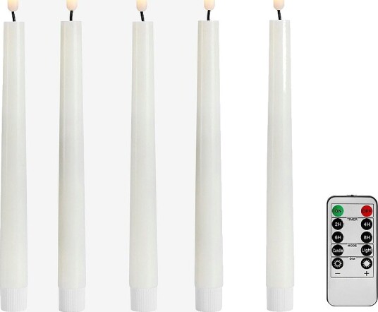 Markslöjd Stearinlys Wax 5stk 25cm Hvit