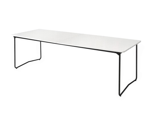 Grythyttan Stålmöbler Bord B31 Hvit Lakkert eik/svart 230 x 92 cm Hvit