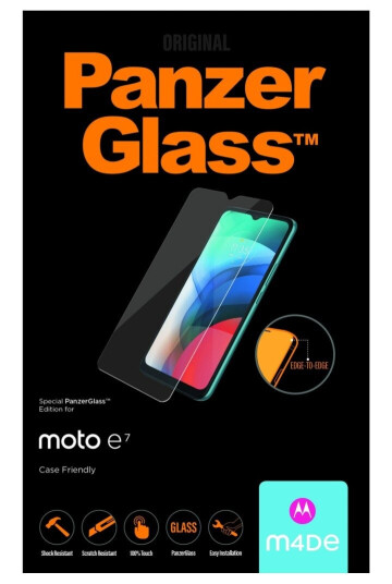 PanzerGlass - Skjermbeskyttelse for mobiltelefon - glass - krystallklar - for Motorola Moto E7