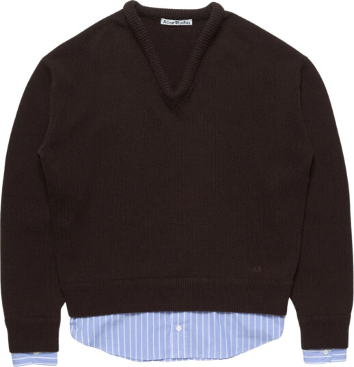Acne Studios Dame Strikkevarer Brun S,