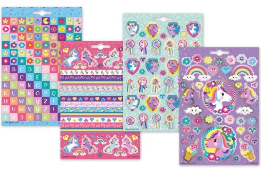 Klistremerkebok Enhjørning 200 pack
