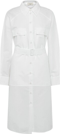 Maison Kitsune Shirt Dress White 40