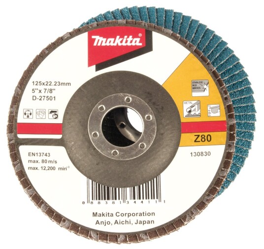Makita Lamellslipeskive 125mm K80 for Elektroverktøy