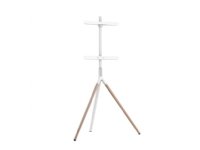 Sinox Tripod TV gulvstand med drejbar top. 45-65. Lyst træ/hvid Sinox Tripod TV gulvstand med drejbar top. 45-65. Lyst træ/hvid