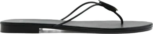 Mango Leather Sandal With Shell Detail Black 37