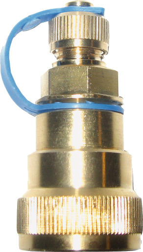 Trykkutløpsnippel DN8 med adapter.