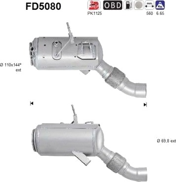 AS FD5080 Partikkelfilter