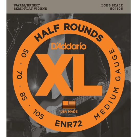 D'Addario Enr72 Half Round. Bass 050-105 D'Addario Enr72 Half Round. Bass 050-105