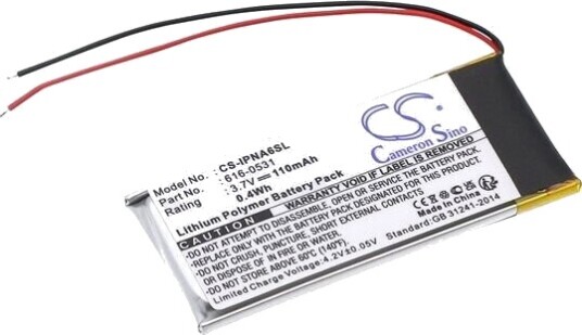 Apple iPod Nano 6th generation batteri (110 mAh 3.7 V)
