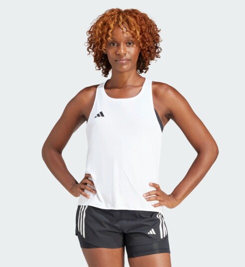 Adidas Adizero Tank Dame White L