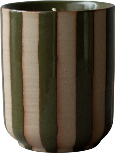 Dbkd Burn duftlys 60 t Stripe green Dbkd Burn duftlys 60 t Stripe green