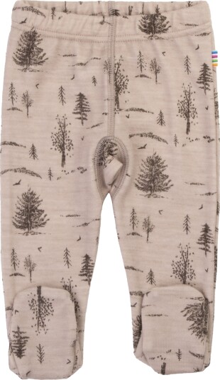 Joha Leggings med Fot Merinomix Beige 70