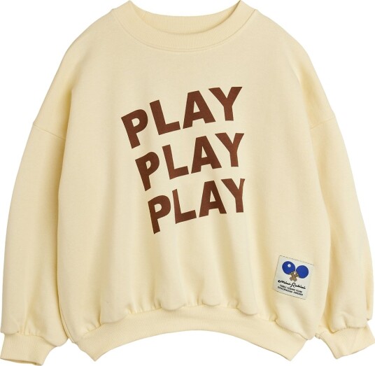 Mini Rodini Collegegenser   Play   Off White   Mini Rodini   2 3 år (92 98)   Collegegenser Gul Hvit