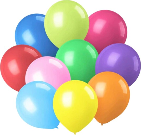 Balloons 100-pack blandede farger 26cm latex