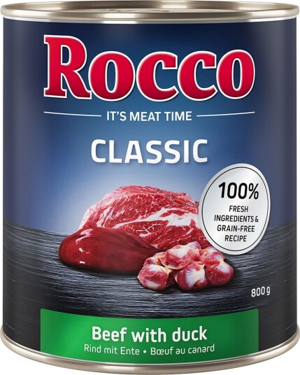 Rocco våtfôr Classic Storfekjøtt med and 6 x 800 g