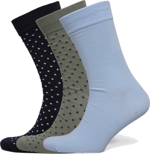 Jack & Jones Jacpete Dot Socks 3 Pack Black ONE SIZE